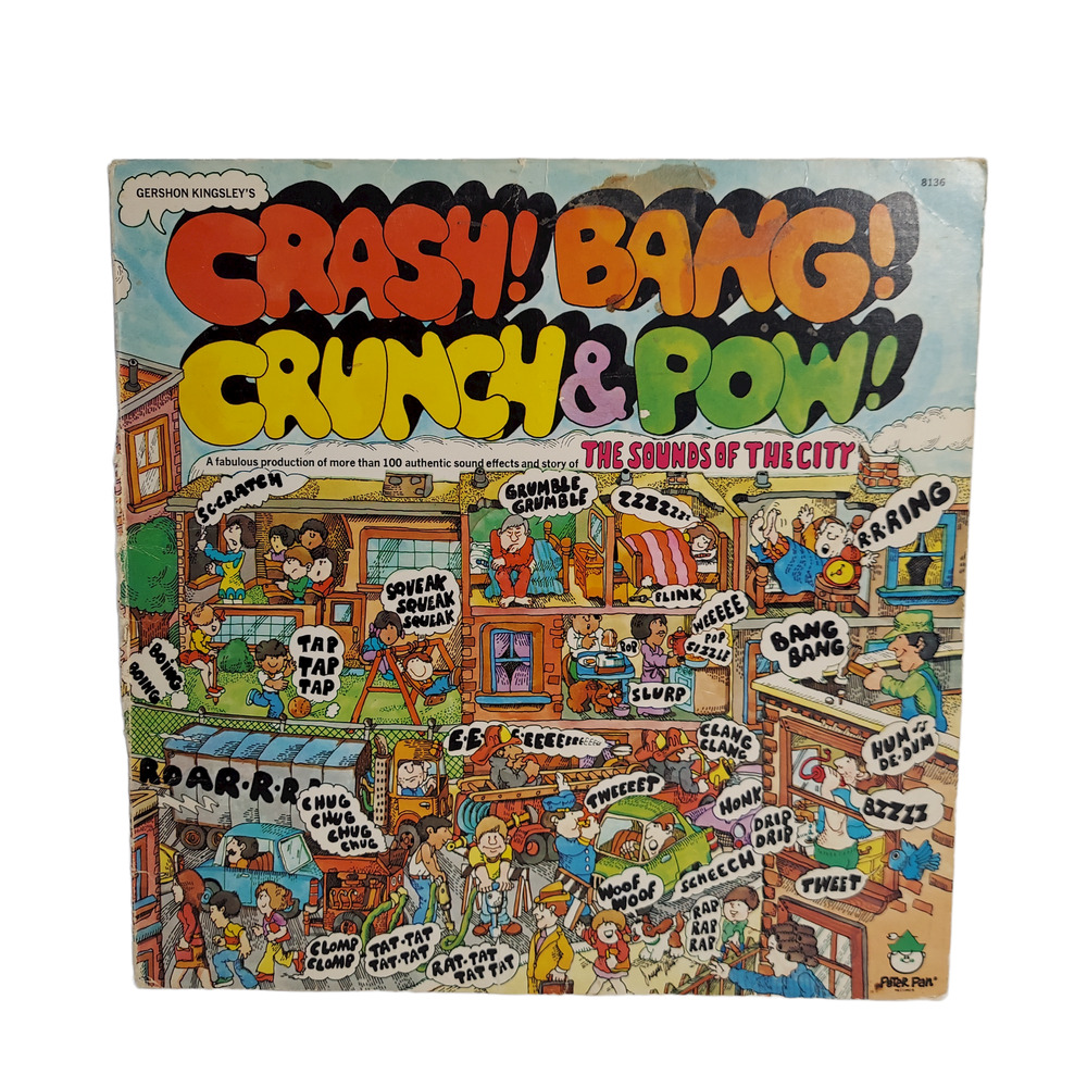 Crash Bang Crunch & Pow Sounds of the City Record Album 1971 Gershon Kingsley LP